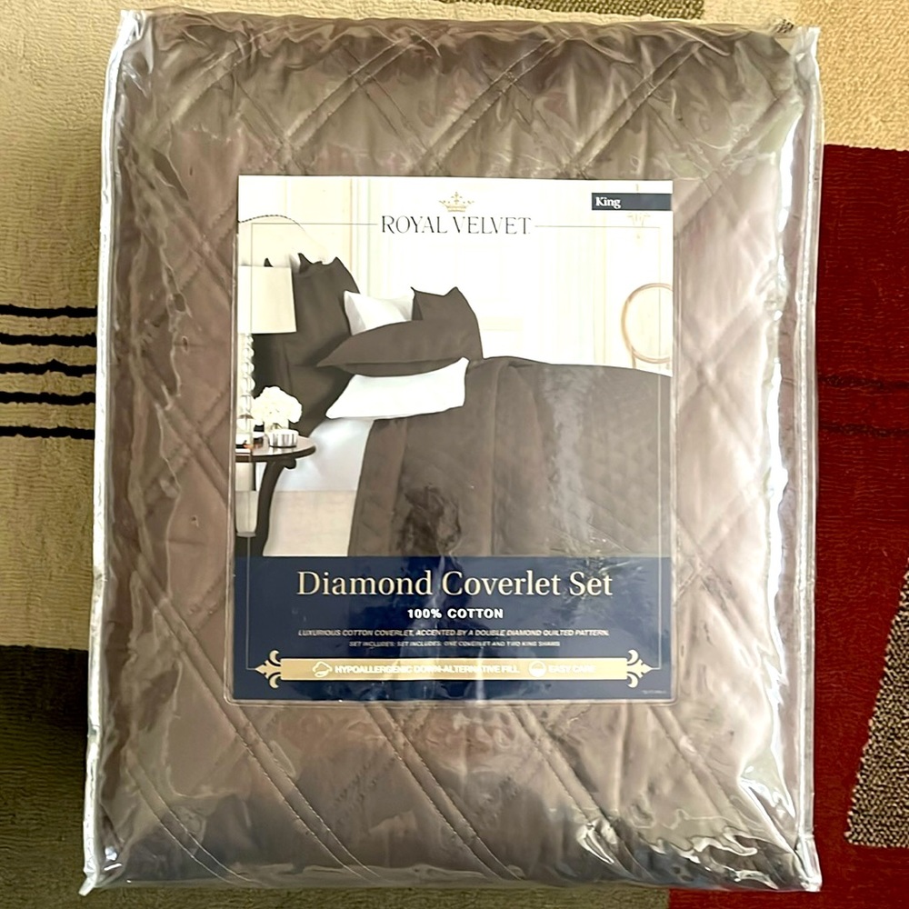 NEW King Size Coverlet Set